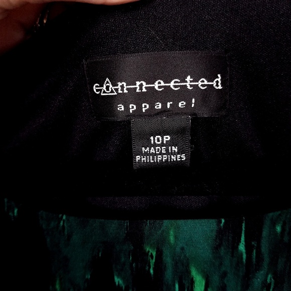 Connected Apparel Animal Print Faux Wrap Dress - Picture 5 of 6